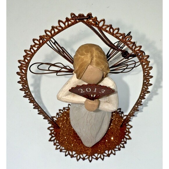 Willow Tree Happy Wishes Trellis Ornament 2013 By Susan Lordi Collectible NEW - Picture 5 of 12